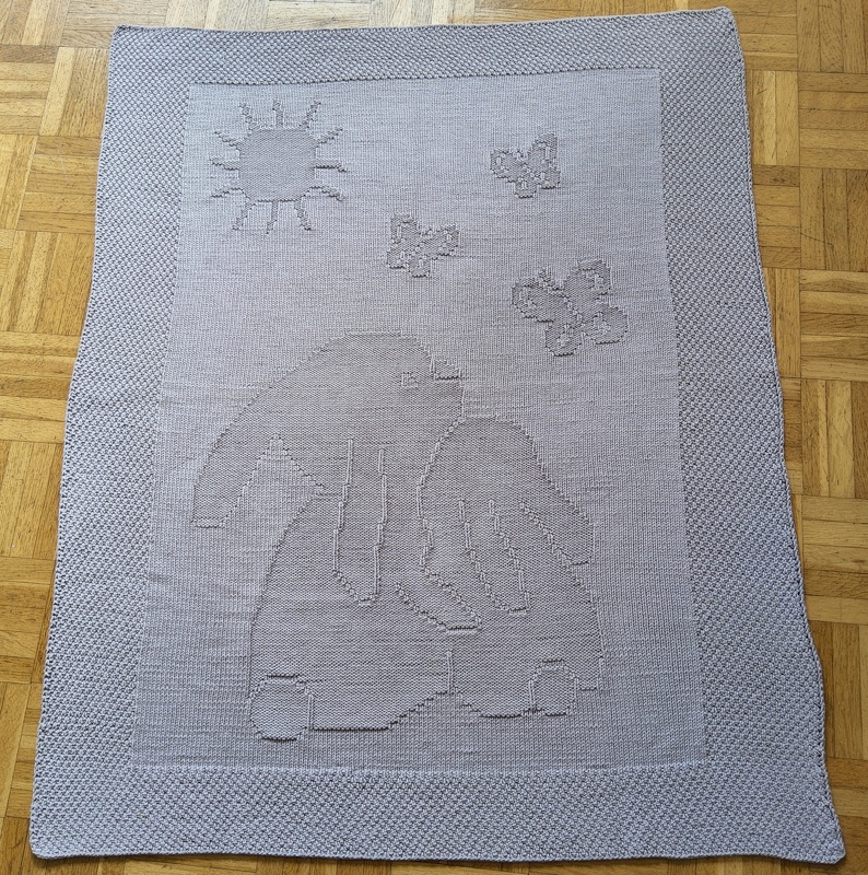 Strickanleitung Baby- / Kinderdecke "Glücksmoment" - einfach