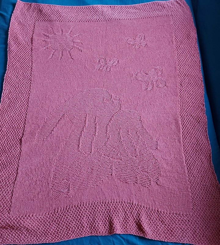Knitting pattern baby / kids blanket &quot;Happiness&quot; - easy