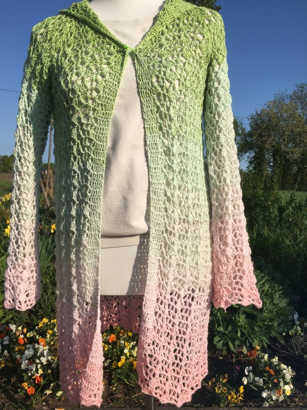 Häkelanleitung Sommerjacke Feenzauber, alle Größen in RVO