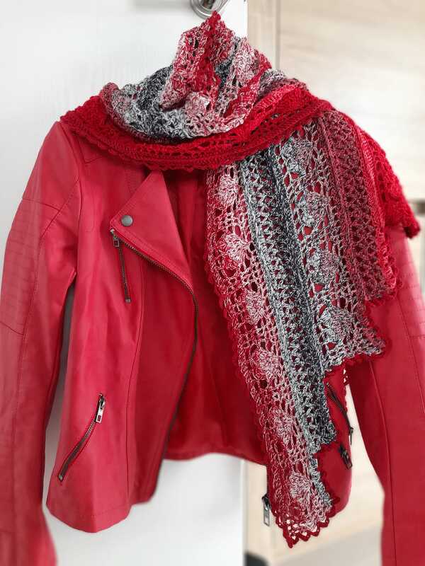 Stole/Shawl/Scarf „Anisja BE“ – Crochet pattern