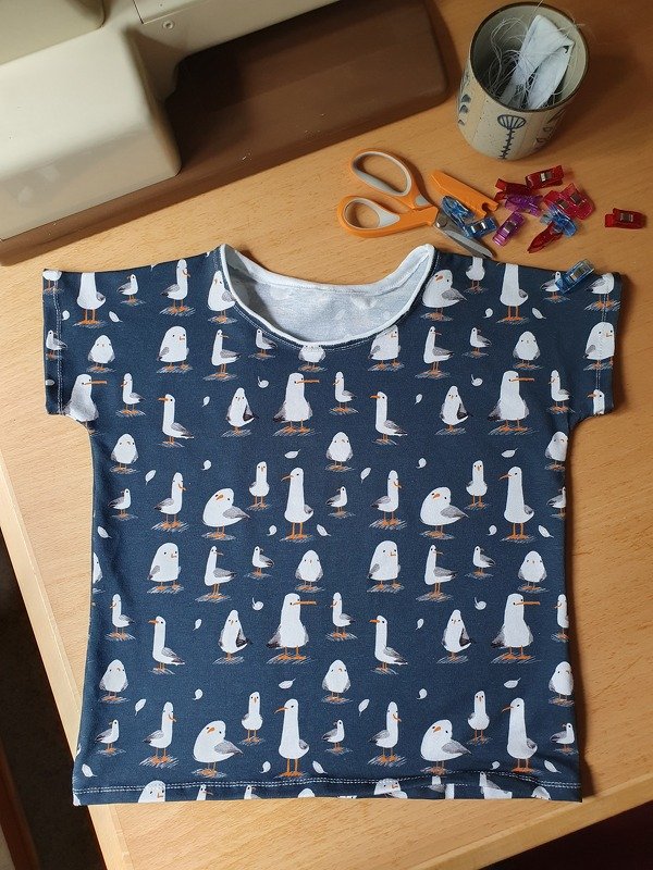 einfaches Kinder Shirt nähen Gr. 80 bis 170 (36/38) Beamer