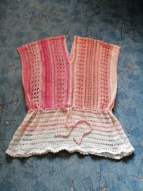 Tunika, Top, Shirt "Trinity" im Mustermix - Häkelanleitung