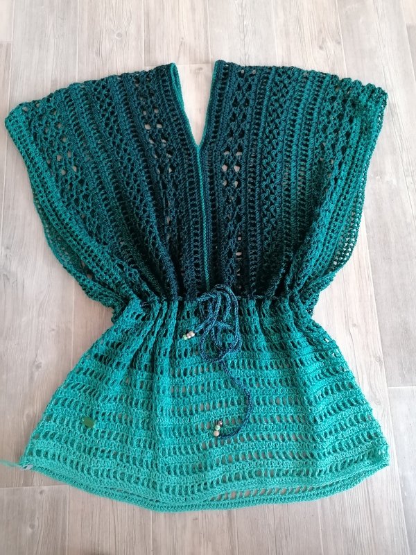 Tunika, Top, Shirt "Trinity" im Mustermix - Häkelanleitung