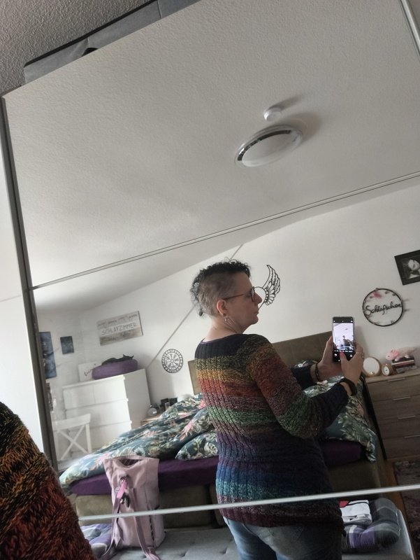 Asymmetrika – Tunika aus einem Farbverlaufsbobbel