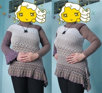 Ich habe diese Tunika für mich persönlich abgeändert, aber die Muster sind toll und auch gut beschrieben. Danke für diese tolle Anleitung.