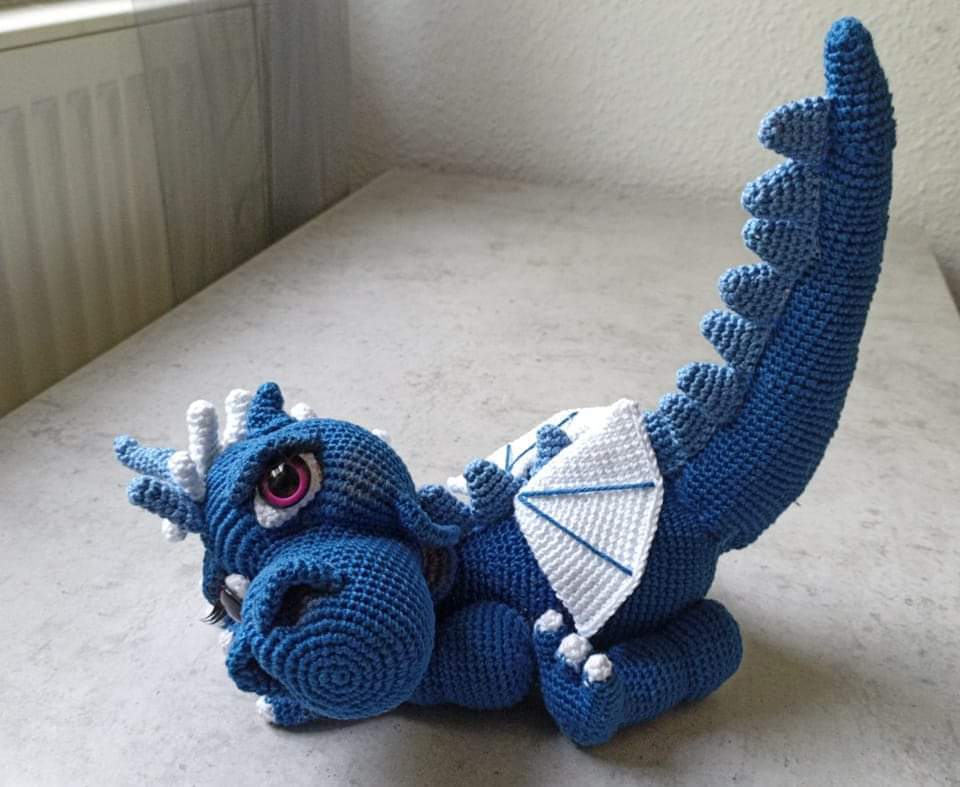 Häkelanleitung "Eis - Drache Sophia"