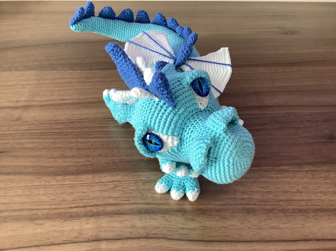 Crochet Pattern " Ice Dragon Sophia"