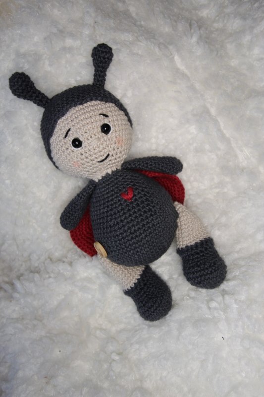 Amigurumi Käfer häkeln – Anleitung „Marie“ (ca. 16 cm) für Anfänger / PDF-D