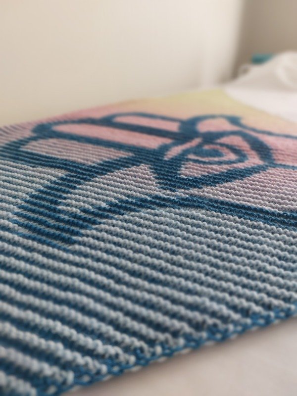 Fatimas Hand, Schattenstricken, Illusionsstricken, Motivtuch