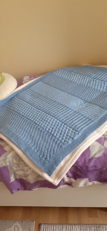 Strickanleitung Babydecke Novemberbaby-Blanket (ca. 67 cm x 86 cm)