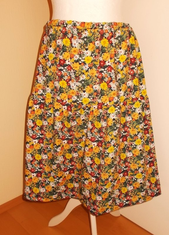 Boho Rock nähen ohne Schnittmuster