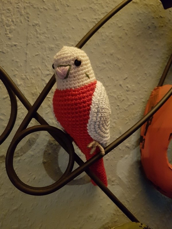 Wellensittich, Häkelanleitung