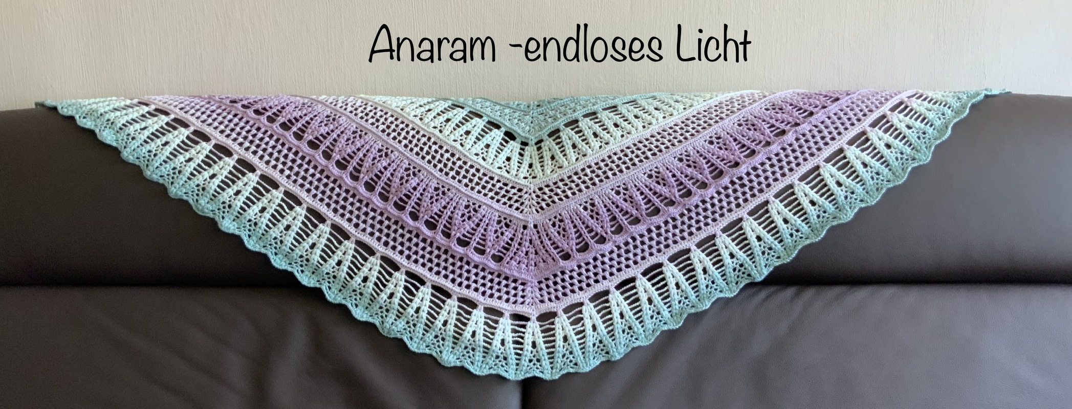 Anleitung "Anaram - endloses Licht" - Halbmondtuch