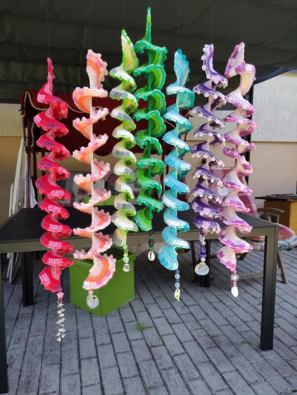 Anleitung Windspinner mit Blume und variablen Abschlusskanten