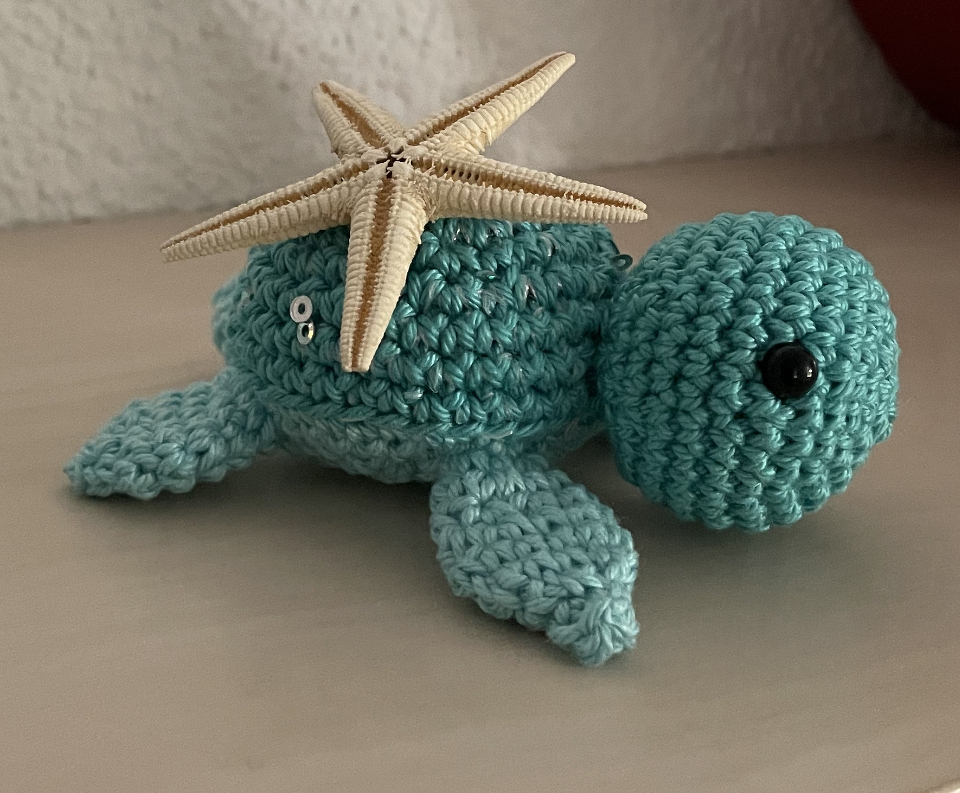Turtle Tiara Sea Turtle Summer Beginner Baby Crochet Mobilé Key Chain Ocean