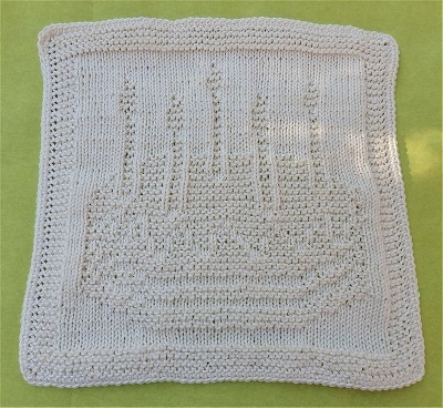 Strickanleitung Waschlappen / Spültuch &quot;Happy Birthday&quot; - ganz einfach