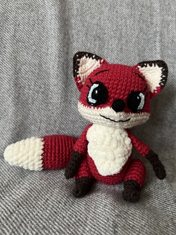 Goldie the Fox Crochet Pattern Amigurumi stuffed baby toy