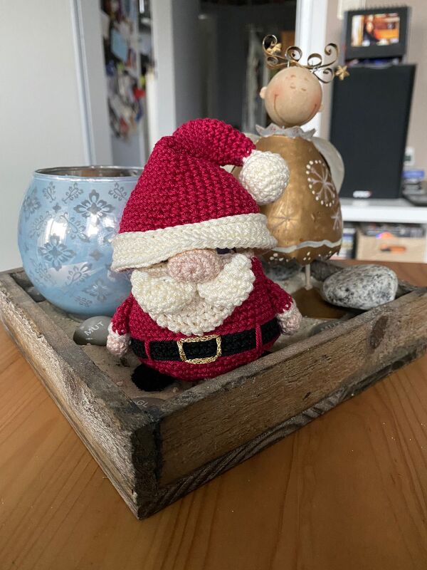 Weihnachtsmann-Wichtel - Häkelanleitung