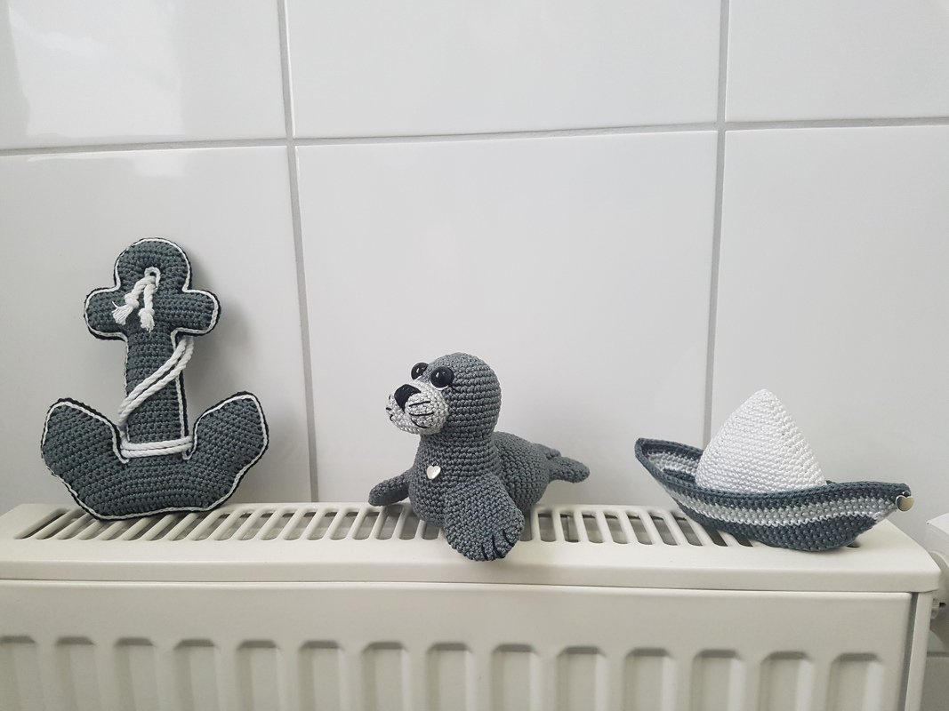 Häkelanleitung Robbe Roberta, deutsch Amigurumi