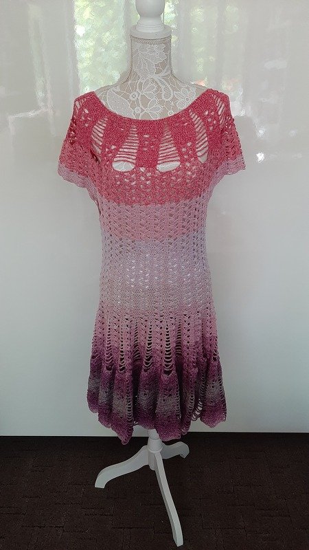 Tunika/Kleid Berry dream, Häkelanleitung