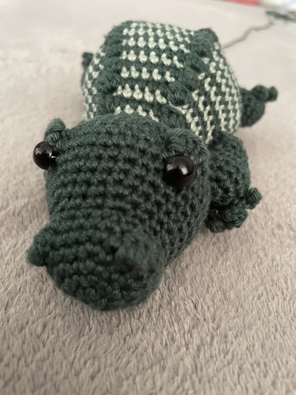 Häkelanleitung Kleiner Kroko Kalli - ohne Annähen