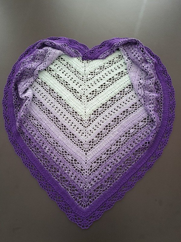 Crochet Pattern Triangular Scarf &quot;Rhoiteia&quot;