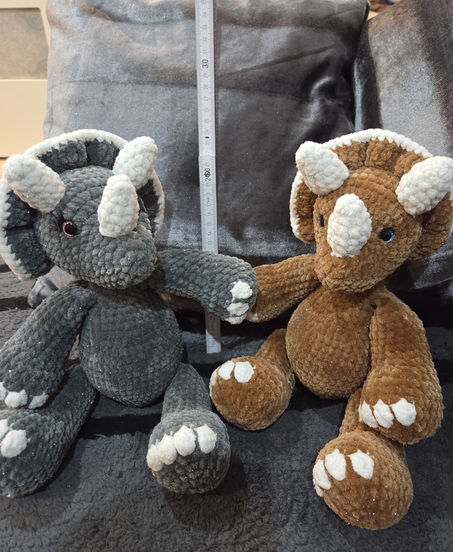 Häkel - Anleitung/Pattern Triceratops Theo &amp; Jule *Amigurumi* deu./engl.