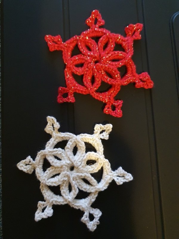 Schneeflocken &quot;Lorelei&quot; - Häkelanleitung für zwei Varianten