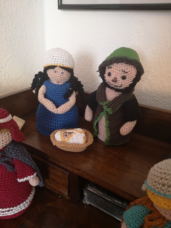 Ich habe diese Figur als Josef verwendet in der Krippe