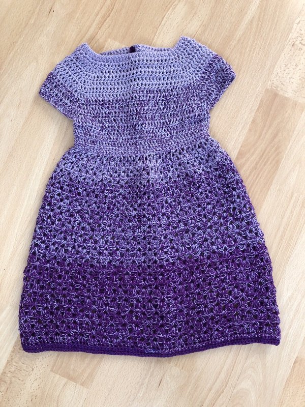 - SOLEA - Häkelkleid ab Baby - 56 Damengröße, romantisches Kleid, A-Linie