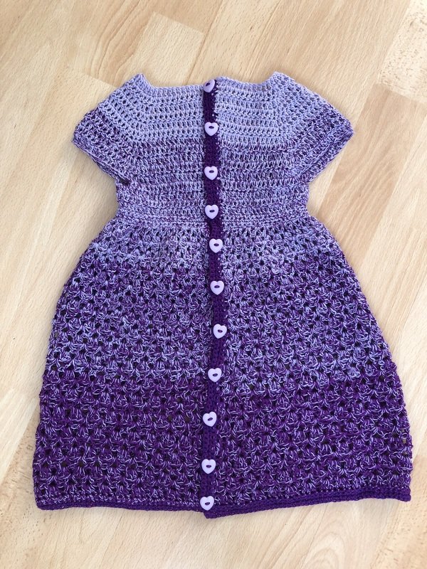 - SOLEA - Häkelkleid ab Baby - 56 Damengröße, romantisches Kleid, A-Linie