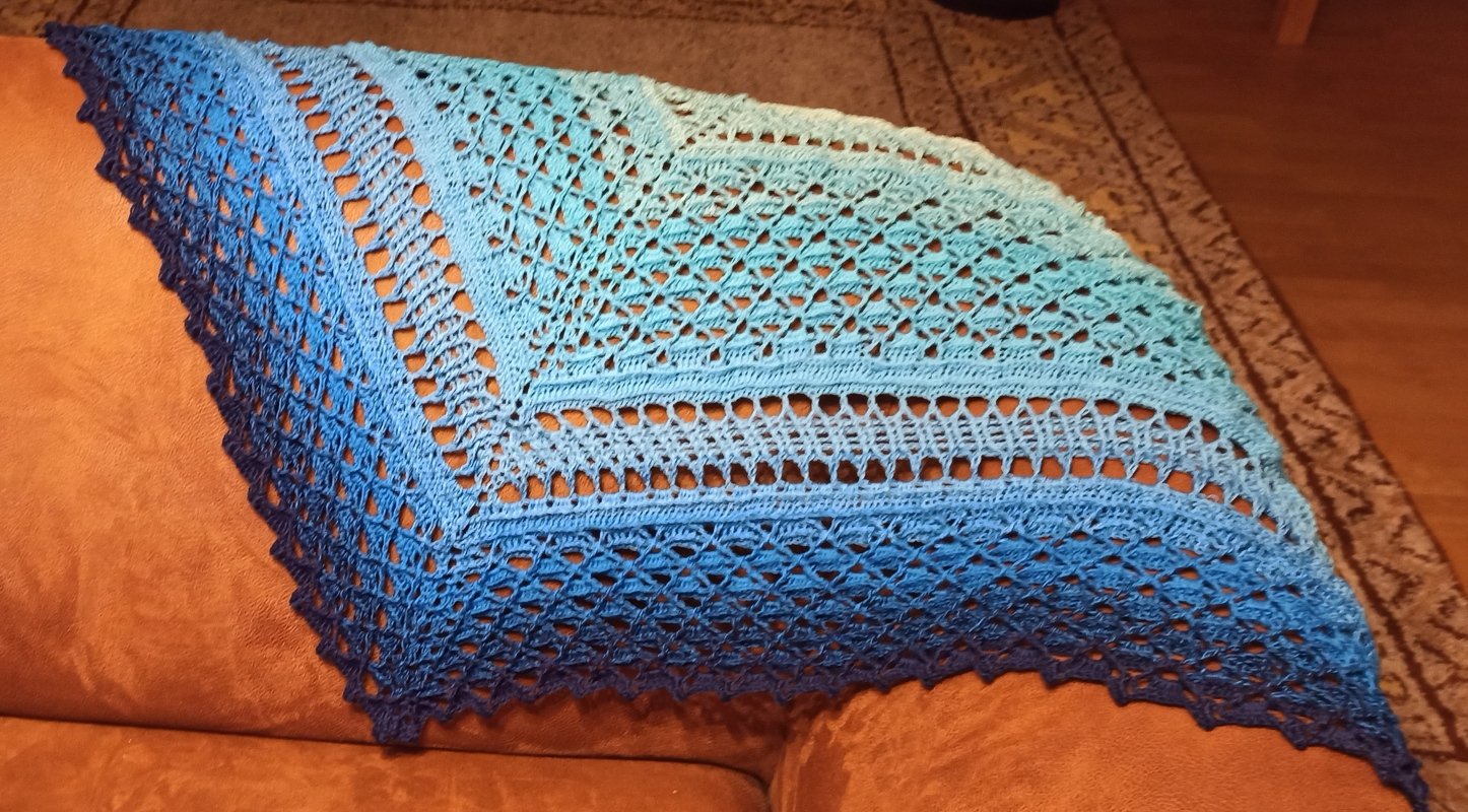 Häkelanleitung Regenwald Dreiecktuch