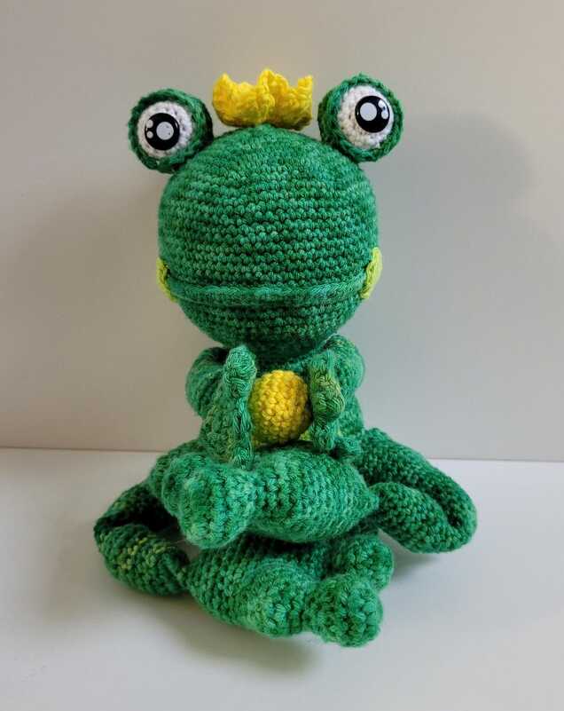 Kuschel Frosch, mini - Häkelanleitung