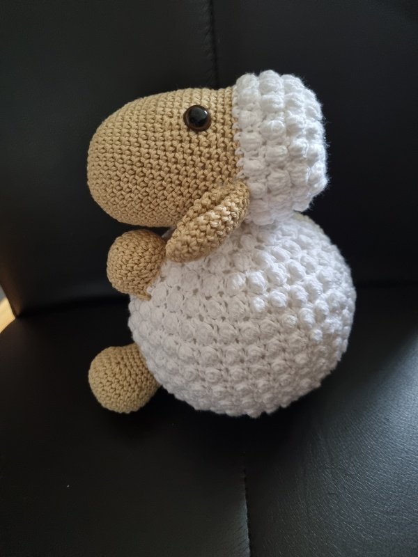 Häkelanleitung für Kugelschaf 'Henrietta' - Spieluhr oder Kuschelschaf