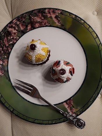 Key ring &quot;Muffin&quot; approx. 7 cm high