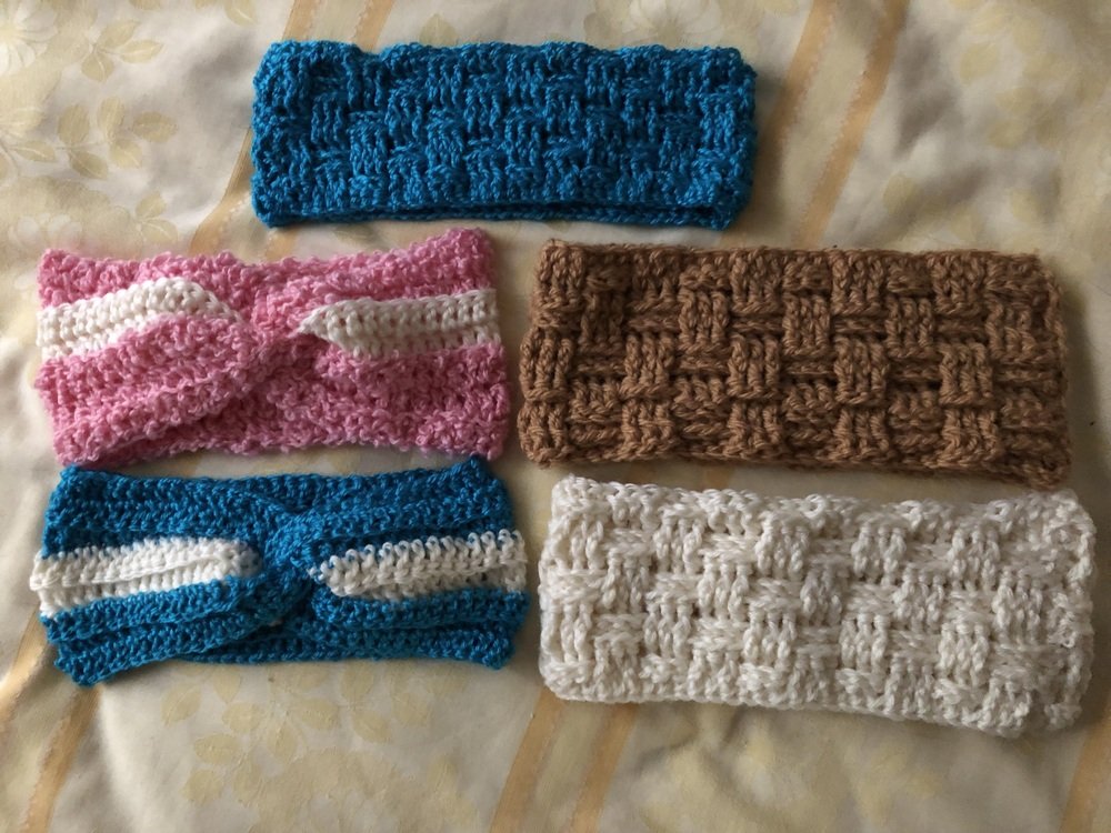 Crochet Pattern 3 Headbands &quot;Damasios&quot;