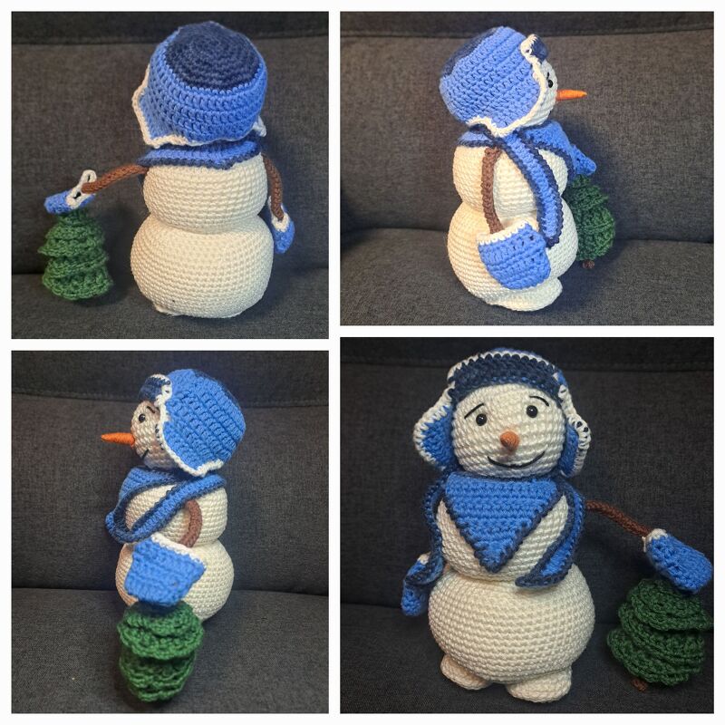 Häkelanleitung "Der Schneemann Rudi"