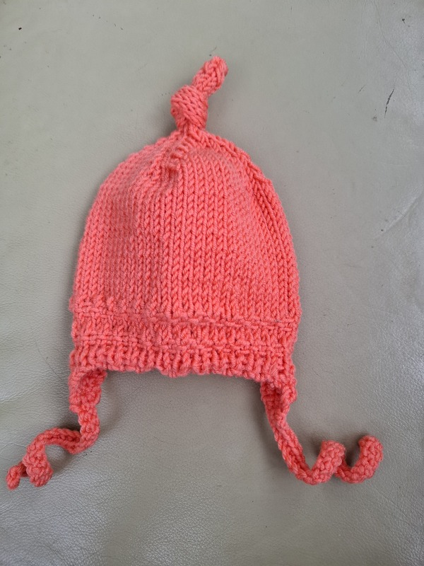 Top Knot Baby Beanie Knitting Pattern x 8 sizes