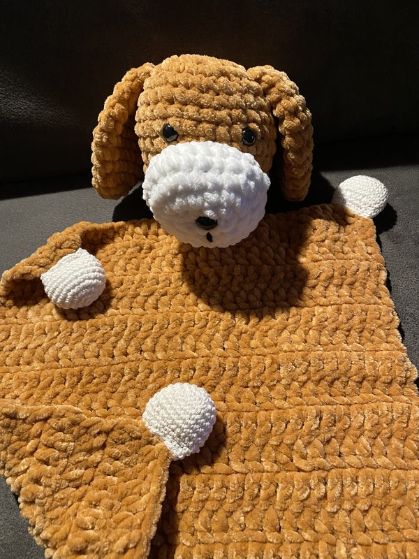 Crochet Pattern - comforter dog (cuddly dog)