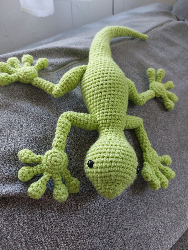 Fynn die Eidechse - Gecko Häkelanleitung
