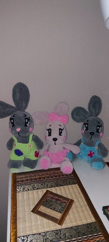 Sweetheart Bunnies Crochet Pattern Amigurumi stuffed baby toy