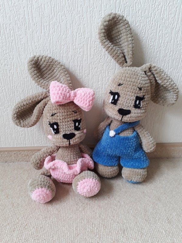 süße Hasen Häkelanleitung Amigurumi Spielzeug (Kaninchen)