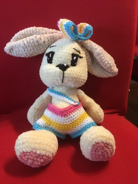 Sweetheart Bunnies Crochet Pattern Amigurumi stuffed baby toy