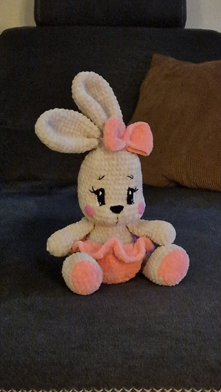 Sweetheart Bunnies Crochet Pattern Amigurumi stuffed baby toy