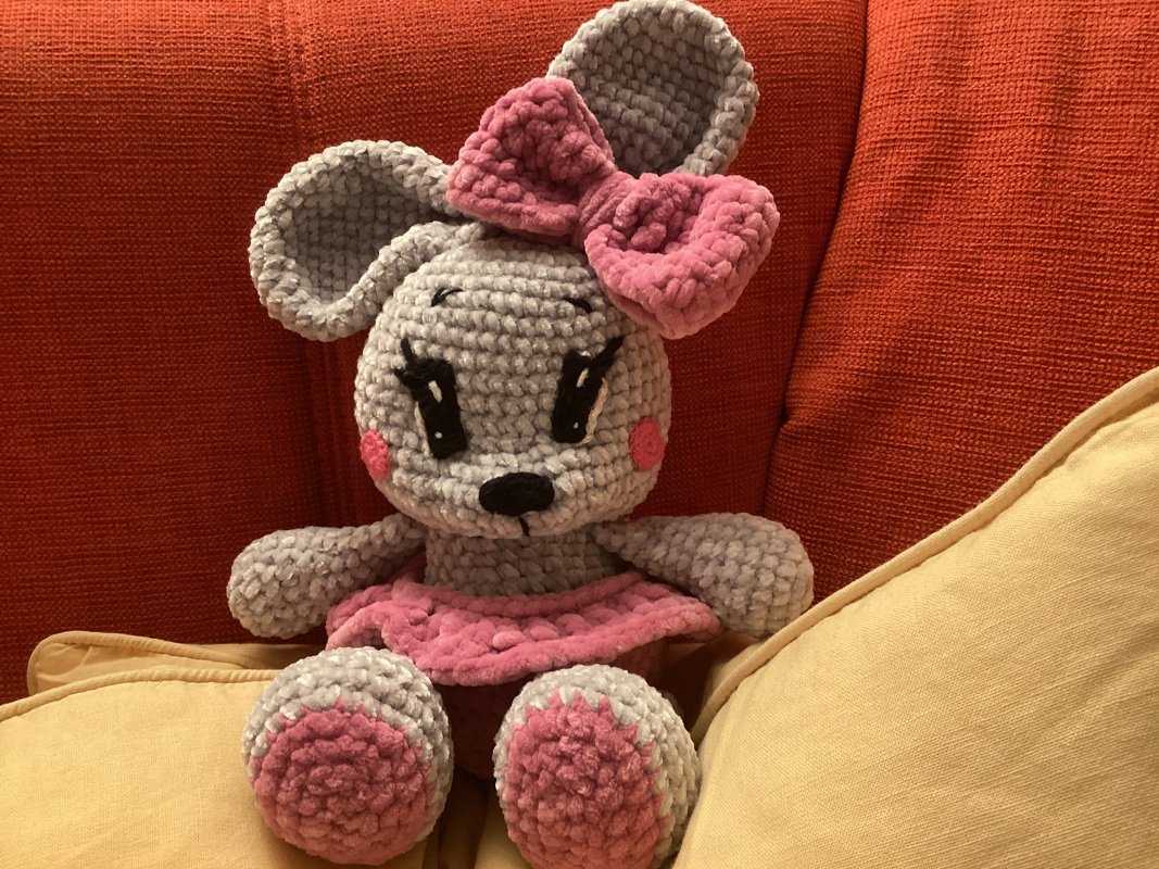 Sweetheart Bunnies Crochet Pattern Amigurumi stuffed baby toy