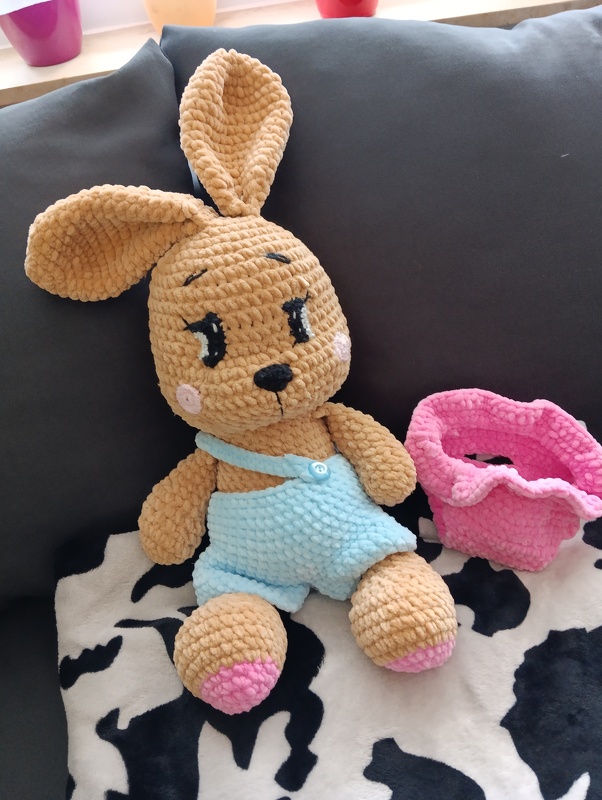Sweetheart Bunnies Crochet Pattern Amigurumi stuffed baby toy