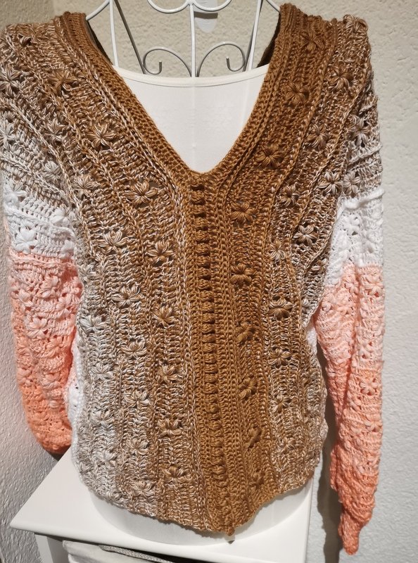 Flora Pulli - Häkelpullover