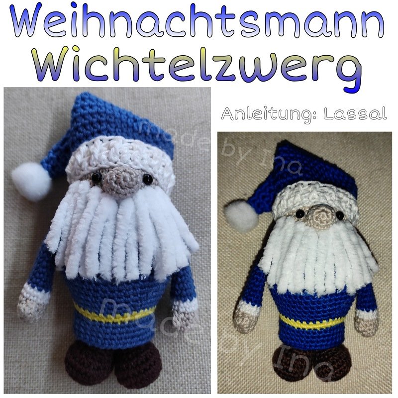 der Weihnachtsmannwichtelzwerg mit Säckchen
