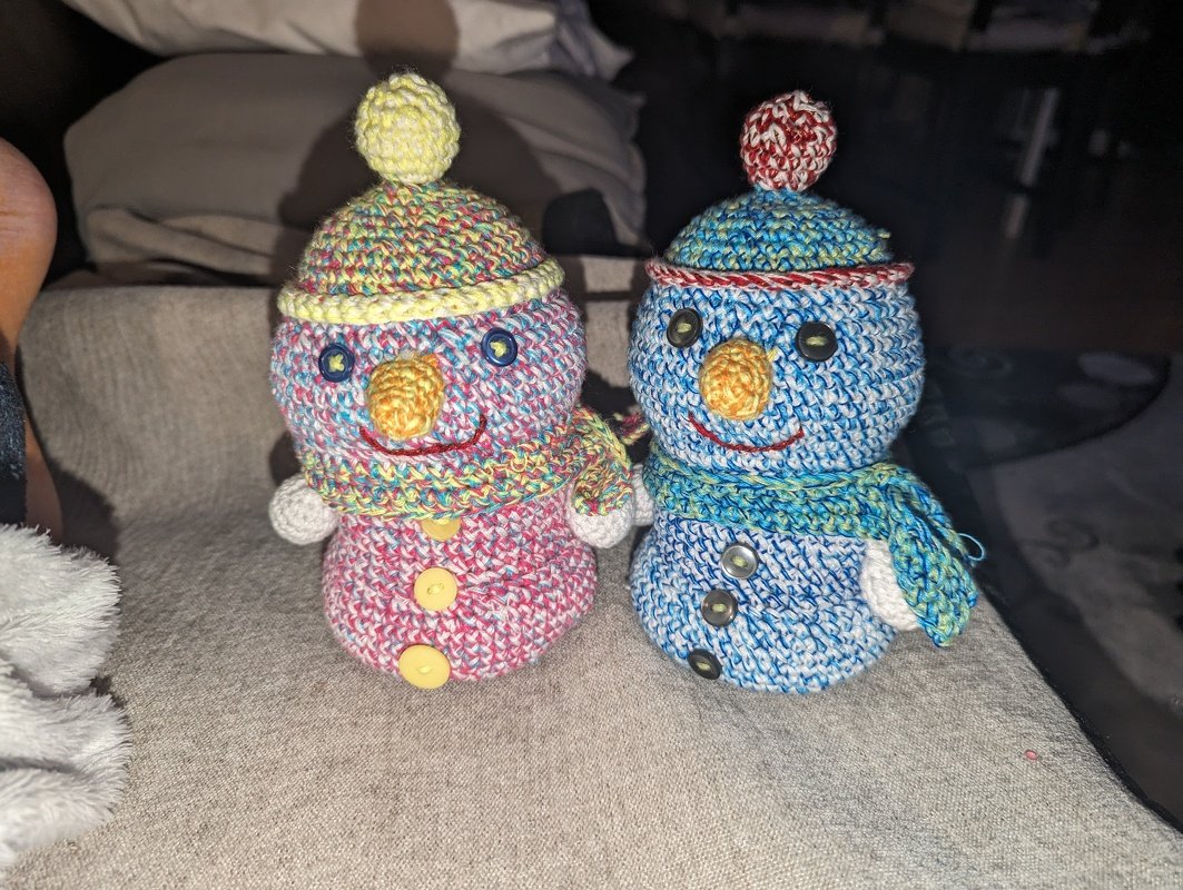 Schneemann - Häkelanleitung