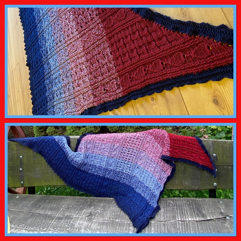Crochet Pattern Triangular Scarf "Xanthis"